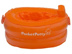 Дорожный надувной горшок PocketPotty. Цвет оранжевый. PP-3102R - фото 30076