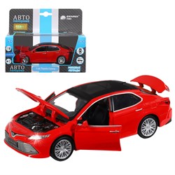 ТМ "Автопанорама" Машинка металлическая 1:34 Toyota Camry, красный, свет, звук, откр. двери, капот  JB1251387