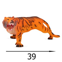 ТМ "КОМПАНИЯ ДРУЗЕЙ", серия "Животные планеты Земля". Тигр, эластичная поверхность с шероховатостями JB0208340 - фото 31533