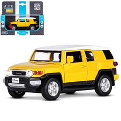 ТМ "Автопанорама" Машинка металлическая 1:32  Toyota FJ Cruiser, желтый,  в/к 17,5*13,5*9 см JB1251389 - фото 43327