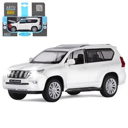 ТМ "Автопанорама" Машинка металлическая 1:32 Land Cruiser Prado, белый, в/к 17,5*13,5*9 см JB1251319 - фото 43565