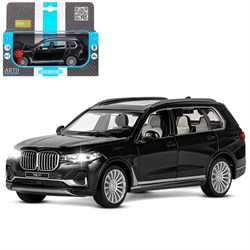 ТМ "Автопанорама" Машинка металлическая 1:32 BMW X7, черный,  в/к 17,5*13,5*9 см JB1251313 - фото 45287