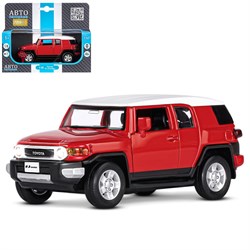 ТМ "Автопанорама" Машинка металлическая  1:32 Toyota FJ Cruiser, красный, в/к 17,5*13,5*9 см JB1251289-1 - фото 45303