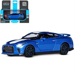 ТМ "Автопанорама" Машинка металлическая 1:32 Nissan GT-R (R35), синий, откр. двери, свет, звук, инер JB1251547 - фото 47762