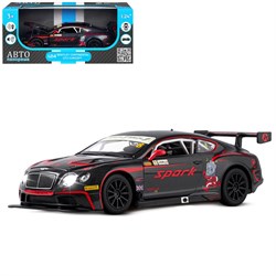 ТМ "Автопанорама" Машинка металл 1:24 Bentley Continental GT3 Concept, черный + красный, свободный х - фото 47914