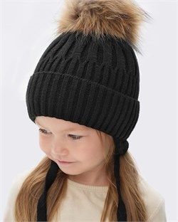 Шапка "Снежка" (Черный) 14w25-041