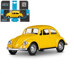 ТМ "Автопанорама" Машинка металлическая 1:36 Volkswagen Classical  Beetle 1967, желтая, откр. двери, JB1251636 - фото 73516