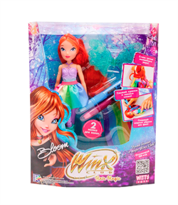 Шарнирная кукла Winx Club "Hair Magic" Блум с крыльями и маркерами (2 шт.),  24 см, IW01232101 IW01232101 - фото 74342