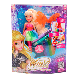 Шарнирная кукла Winx Club "Hair Magic" Стелла с крыльями и маркерами (2 шт.),  24 см, IW01232103 IW01232103 - фото 74361