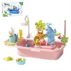 Игровой набор "Бассейн-рыбалка",цвет-розовый,в/к 42,5*14*38,5 см JB0213252 - фото 77563