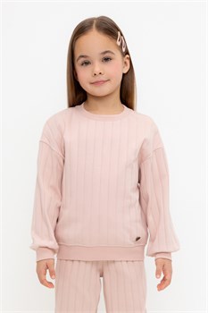 КР 302717-1/дымчатая роза к557 джемпер (свитшот) для дев  КР 302717-1/дымчатая роза - фото 79490