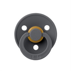 Пустышка латексная BIBS Colour Anatomical - Iron, 0+ мес. 111221 - фото 80411