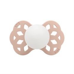 Пустышка силиконовая ночная BIBS Infinity Glow Anatomical - Blush, 0+ мес. 421256 - фото 80421