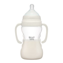 Бутылочка для кормления, 260 мл, быстрый поток, 6+. Цвет кокосовый RBTL-003-B - фото 80779