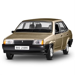 ТМ "Автопанорама" Машинка металлическая 1:22 ВАЗ 21099, золотой перламутр JB1200156 - фото 81101