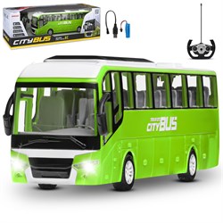 Р/У автобус,  с аккум., цвет зеленый, в/к 37,5*13,5*13,5см JB0405085 - фото 81310