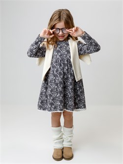 КР 5836/антрацитовый Н092 к664 платье для дев КР 5836/антрацитовый