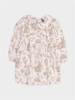 КР 5834/айвори,зайчики и цветы к571 платье д/дев яс  КР 5834/айвори,зайчики