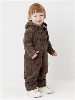 ФЛ 60009/н/5 ГР комбинезон д/дет яс коричневый, любопытные мишки ФЛ 60009/н/5 ГР