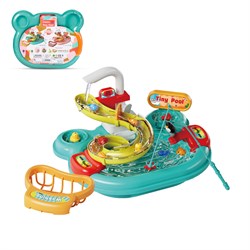 Игровой набор "Рыбалка-чемоданчик",бирюзовый цвет, в/к 32,5*27*7 см JB0213103