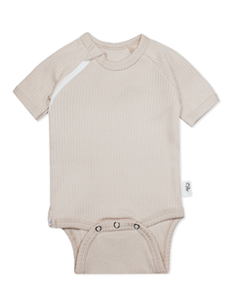 Боди на молнии с коротким рукавом Рубчик Светлый кофе Артикул 42210956 42210956