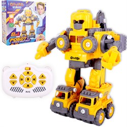 Серия: robotics. Игрушка 8в1 Робот-трансформер "Строитель" на пульте управления. G2411-481