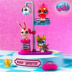 Набор "Дискотека": три фигурки мини-животных с аксессуарами, коллекция Littlest Pet Shop 00637_LPS