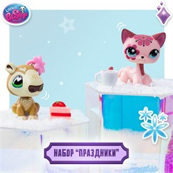 Игровой набор "Праздники" Рождественские Каникулы (2 фигурки: Капибара и Короткошерстная кошка) 01017_LPS