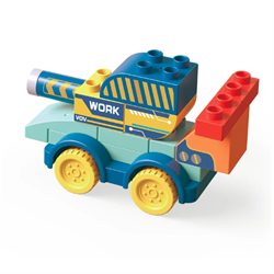 Детский конструктор с крупными блоками "Танк" 17 деталей 1/96 Funky toys FT0822554 FT0822554