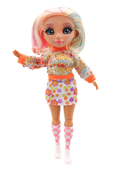 Модная кукла Funky Toys коллекция Glam  Core , Энни Indie Core , в розовом костюме, 27см, 1/12 GC2512