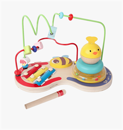 Музыкальный лабиринт (ксилофон, лабиринт, пирамидка, шуршащая пчелка) LF0135