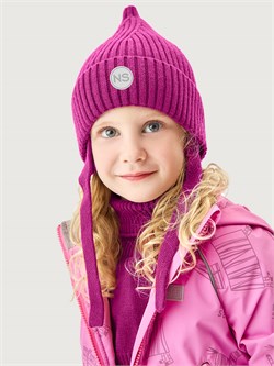 Комплект шапка и манишка 12м21026 фуксия  12м21026-3