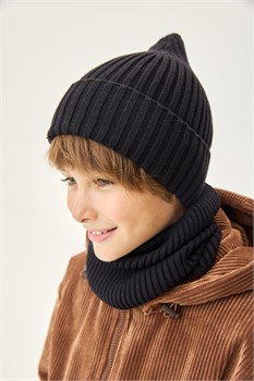 Комплект шапка и снуд 12м21526 черный 12м21526-2