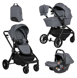 Коляска модульная  3в1 Baby shell 2025 (Greige/Серый BBS-014) BBS-014
