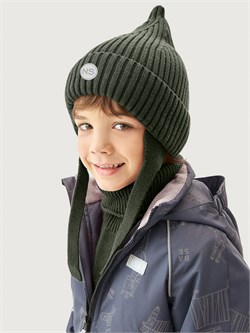 Комплект шапка и манишка 12м21126 хаки  12м21126-2