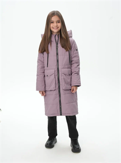 Пальто для девочки "Жасмин" (Пыльно-лиловый) 5spr25-023