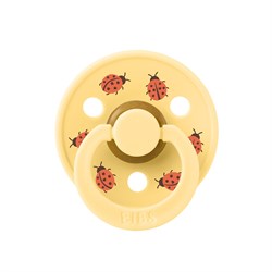 Пустышка латексная BIBS Studio Colour - Ladybug Friends - Pale Butter, 0+ мес. 10025310