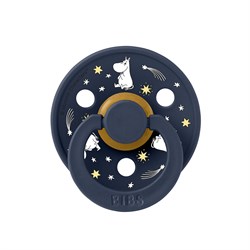 Пустышка латексная BIBS x Moomin Colour - Good Night - Deep Space, 6+ мес. 20029259