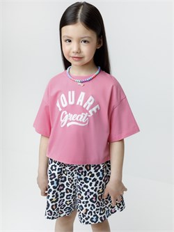 КР 302936-1/розовый 2216 к671 фуфайка (футболка) для дев КР 302936-1/розовый