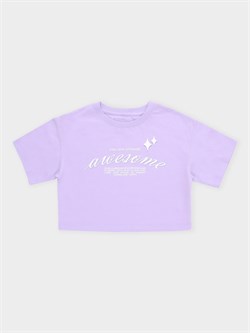 КР 302936/сиреневый 3812 к677 фуфайка (футболка) для дев КР 302936/сиреневый-1