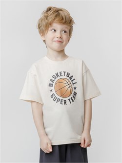 КР 302981/молочный 0809 к692 фуфайка (футболка) для мал КР 302981/молочный