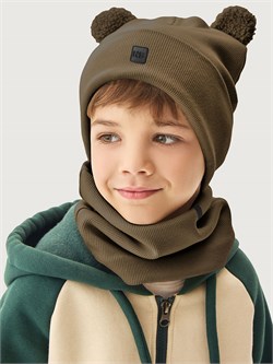 Комплект шапка и снуд 12л22726 шоколад 12л22726 шоколад
