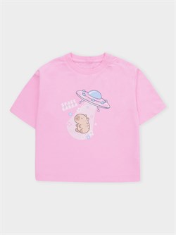 КР 302931/розовый 2710 к673 фуфайка (футболка) для дев КР 302931/розовый 2710