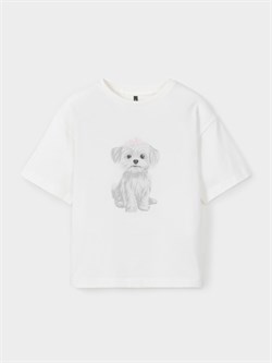 КР 303033-1/молочный к733 фуфайка (футболка) для дев КР 303033-1/молочный к733