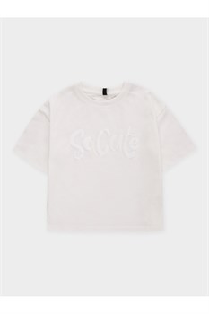 КР 303033-1/молочный 0605 к733 фуфайка (футболка) для дев КР 303033-1/молочный 0605