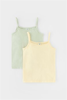 К 1187-2уп/солнечный свет,морская пена майка для дев К 1187-2уп/солнечный свет