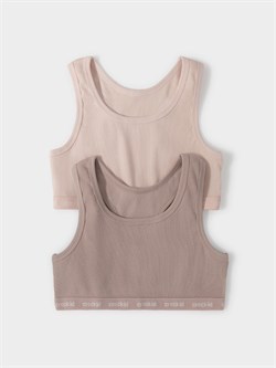 К 1196-2уп/персиковый румянец,кофейный набор майка-топ для дев К 1196-2уп/персиковый