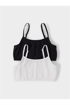 К 1197-2уп/белый,черный набор майка-топ для дев  К 1197-2уп/белый,черный