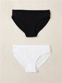 К 1972-2уп/белый,черный набор трусы для дев К 1972-2уп/белый,черный