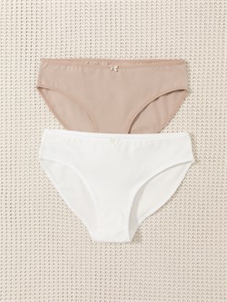 К 1972-2уп/нюдовый беж,сахар набор трусы для дев  К 1972-2уп/нюдовый беж
